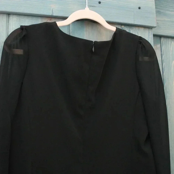 Black Long Sleeve Dress Laundry By Shelli Segal Dress 6 Small - Picture 7 of 7